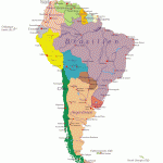 Südamerika Landkarte